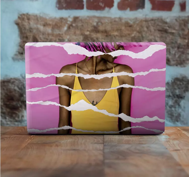 Szakadt papír hatás Matrica laptophoz - TenStickers