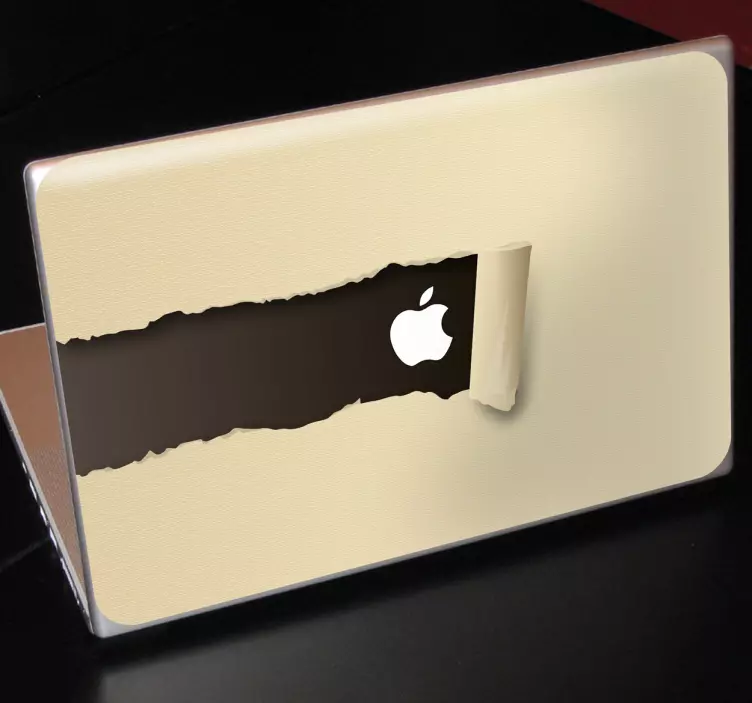 Szakadt papír macbook matrica - TenStickers