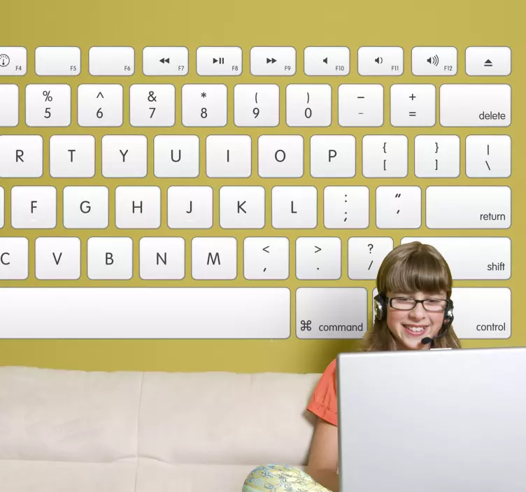 Számítógép billentyűzet matrica - TenStickers