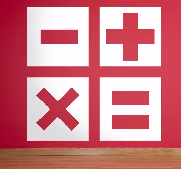 Számológép aláír matrica - TenStickers