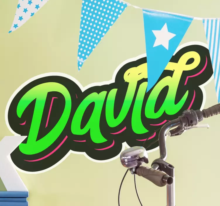 Személyre szabható névstílus erdei állatok falmatrica - TenStickers