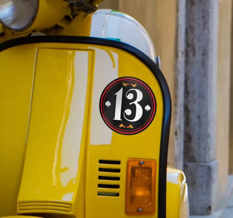 Személyre szabott járműszám matrica - TenStickers