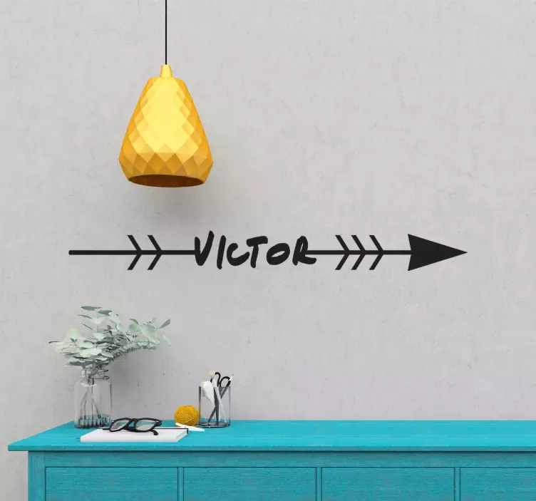 Személyre szabott nyílirány erdei állatok falmatrica - TenStickers