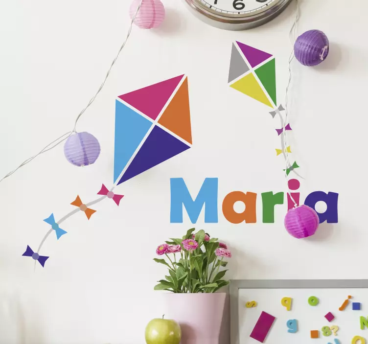 Személyre szabott sárkánygyerek matrica - TenStickers