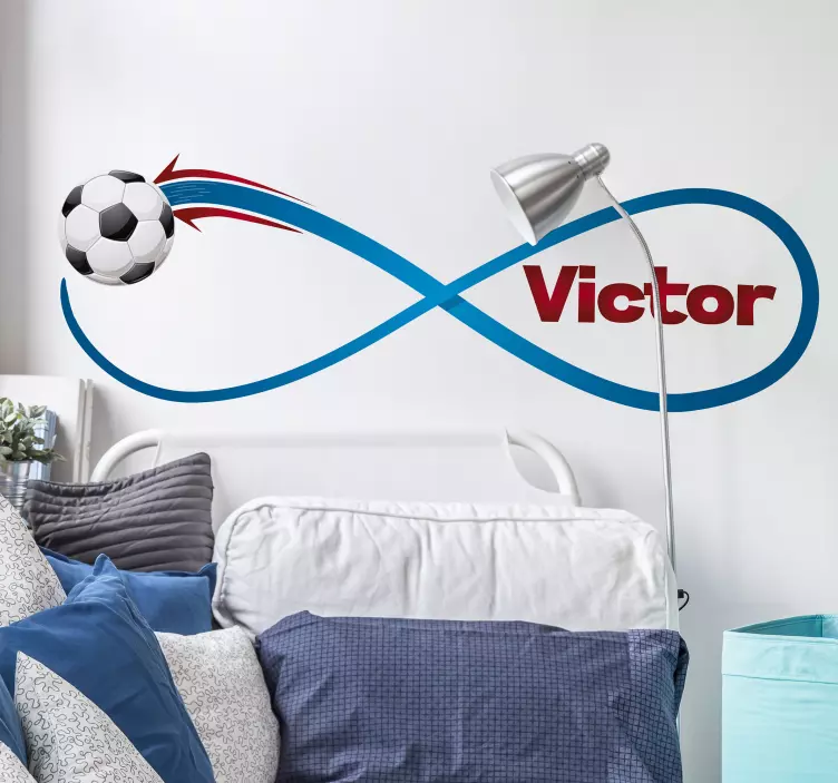 Személyre szabott végtelen futball matrica - TenStickers