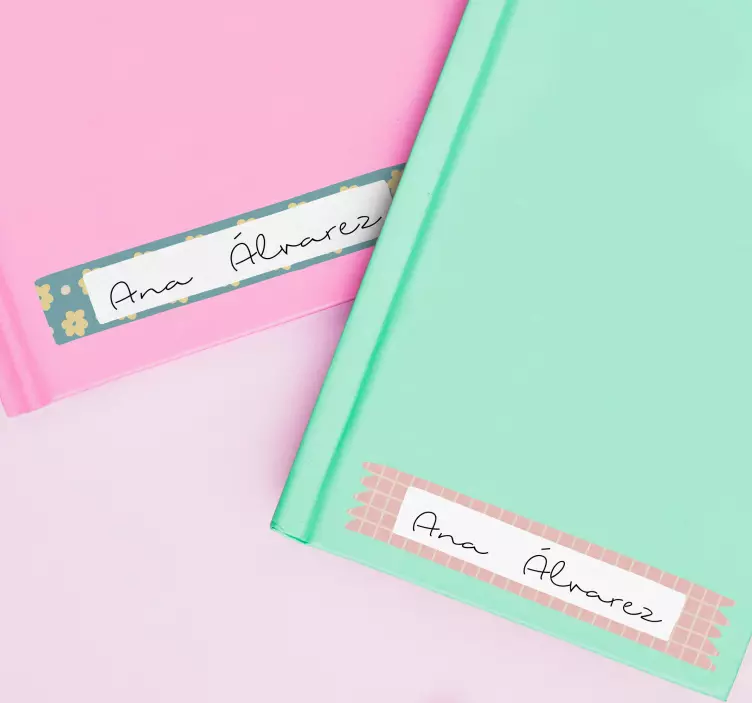 Szép címkék notebook oktatási matricához - TenStickers