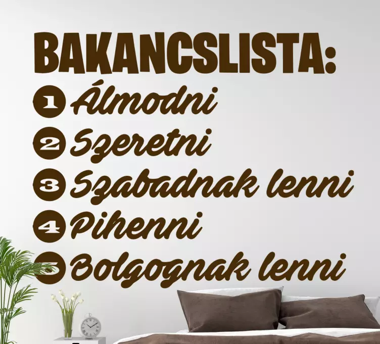 Szerelem és boldogság idézet szöveg falmatrica - TenStickers