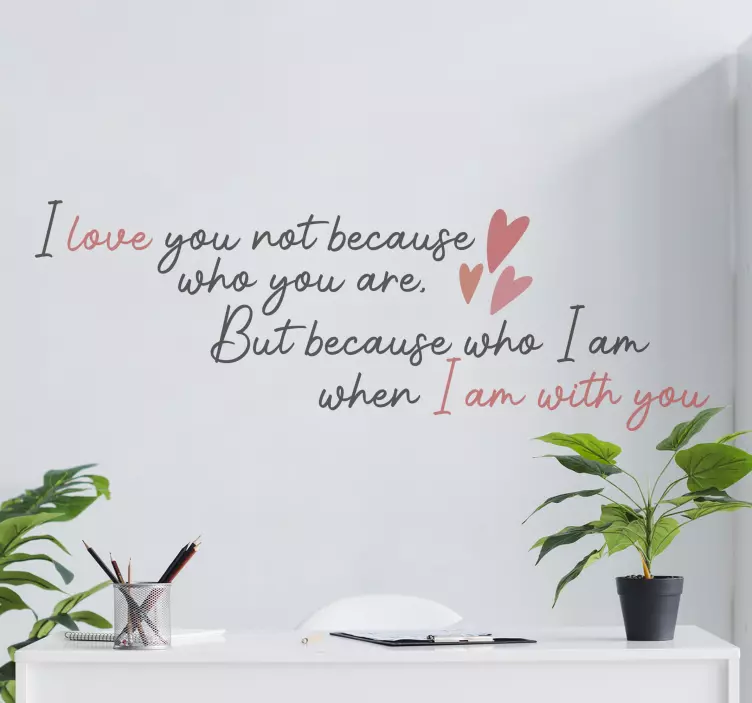 Szerető idézetek fal matrica - TenStickers