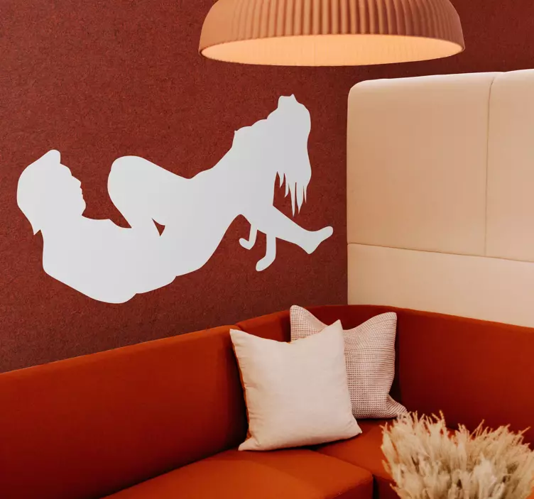 Szex pár sziluett matrica - TenStickers