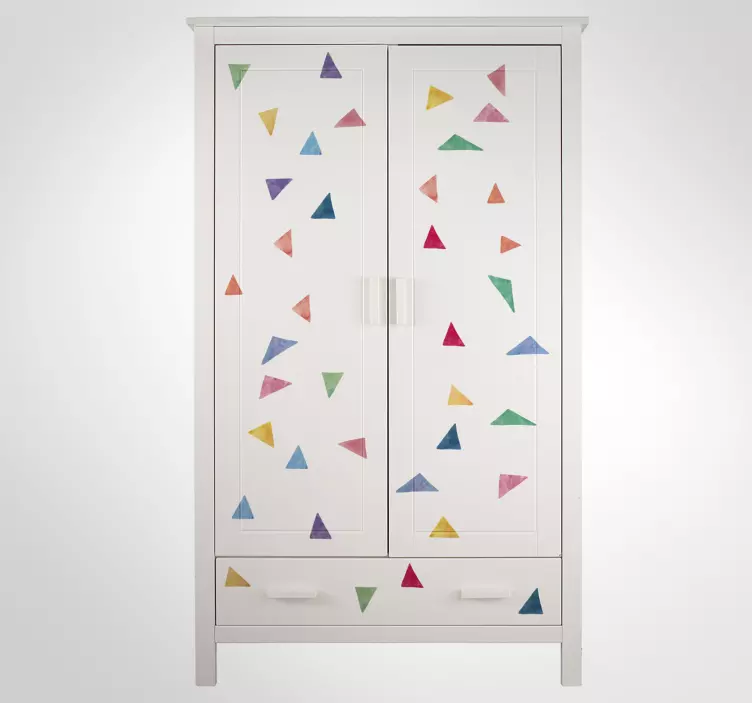 Színes geometriai falmatrica - TenStickers