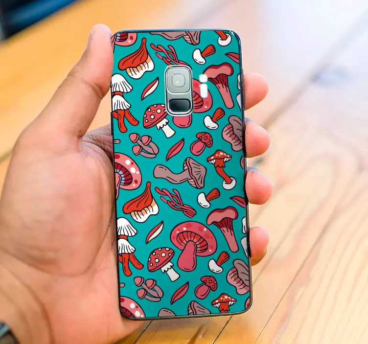 Színes gomba koncepció Matrica samsung - TenStickers