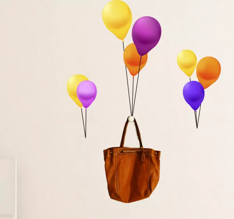 Színes lufikiállítás esemény matrica - TenStickers