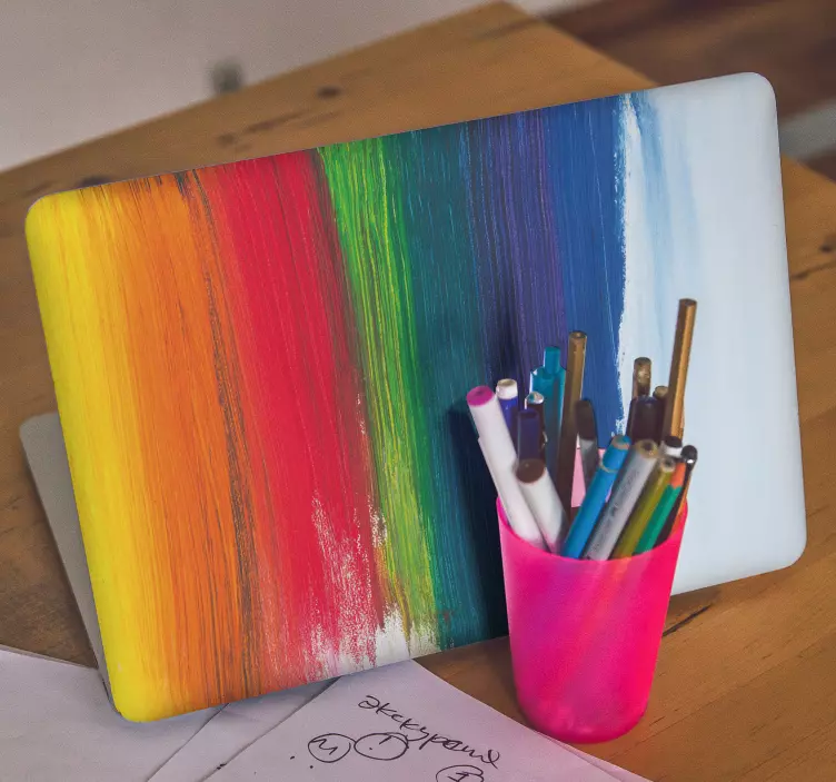 Szivárvány csöpög splash laptopok - TenStickers