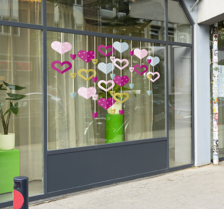 Szívkoszorú falmatrica - TenStickers