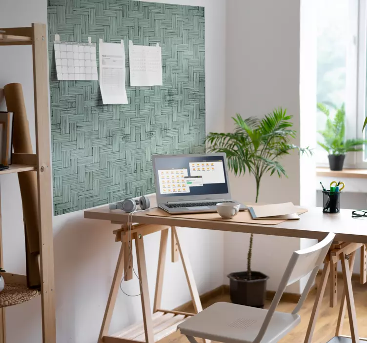 Szőtt textúrázott felület matrica hivatal - TenStickers