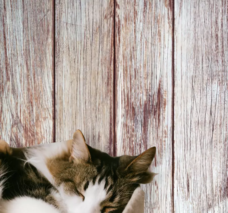 Szürke fapadló erdei állatok falmatrica - TenStickers