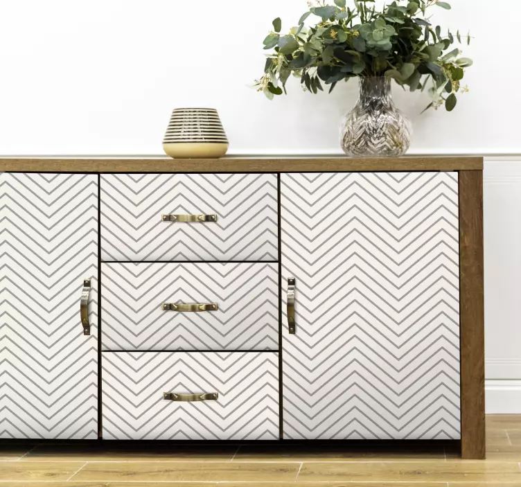 Szürke vonalak bútormatrica - TenStickers