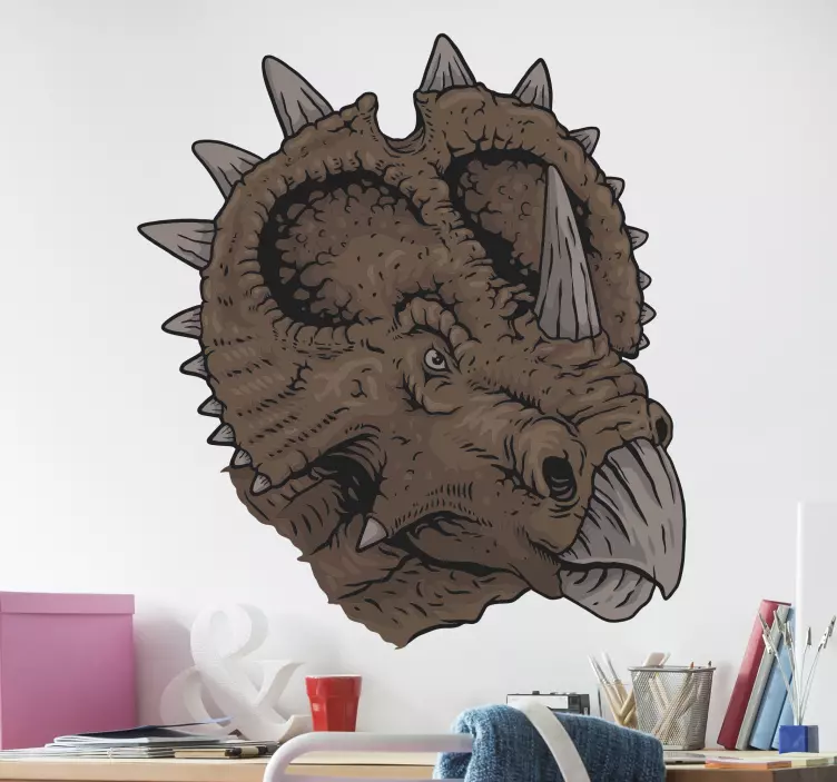T-rex vadász trófea dinoszaurusz fal matrica - TenStickers