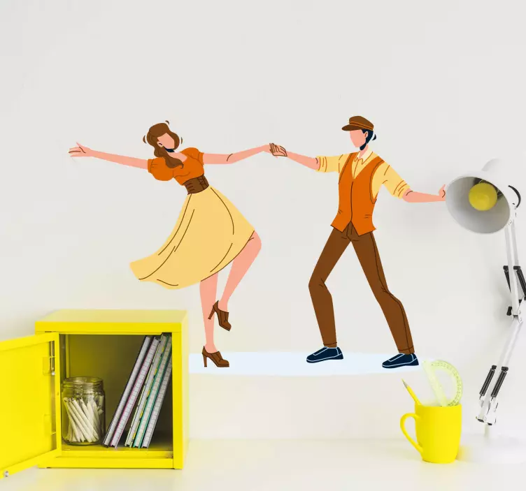 Tánc szenvedély laptop matrica - TenStickers