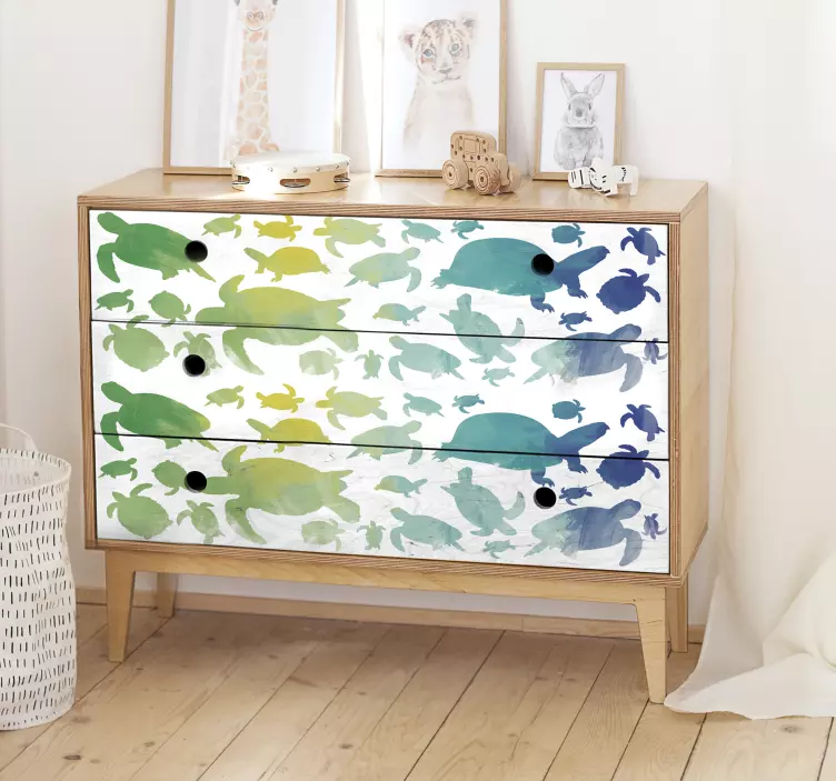 Teknősbútor matrica - TenStickers