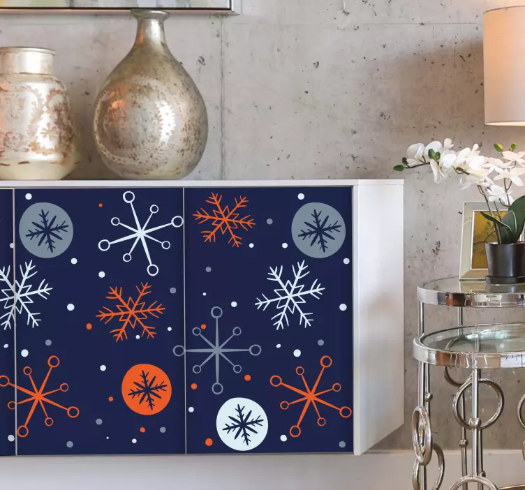 Téli mintázatú esemény matrica - TenStickers