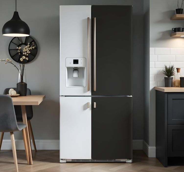 Teljes fekete Matrica Hűtő - TenStickers