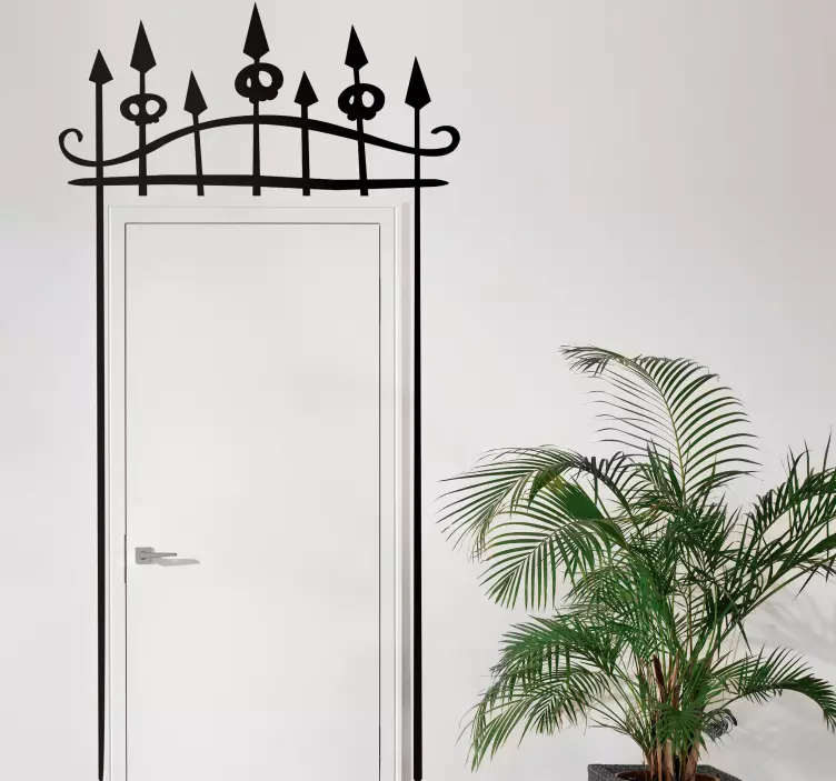 Temető kapu halloween matrica - TenStickers