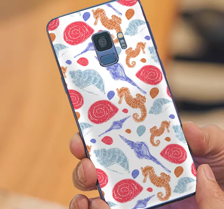 Tengeri csikó motívum matrica samsung - TenStickers
