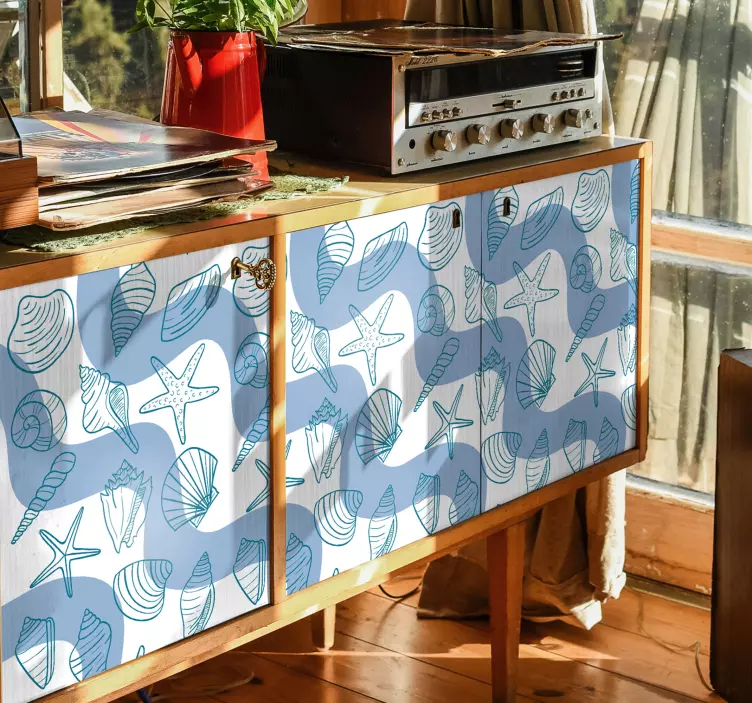 Tengeri kagyló minta Matrica Készletek - TenStickers