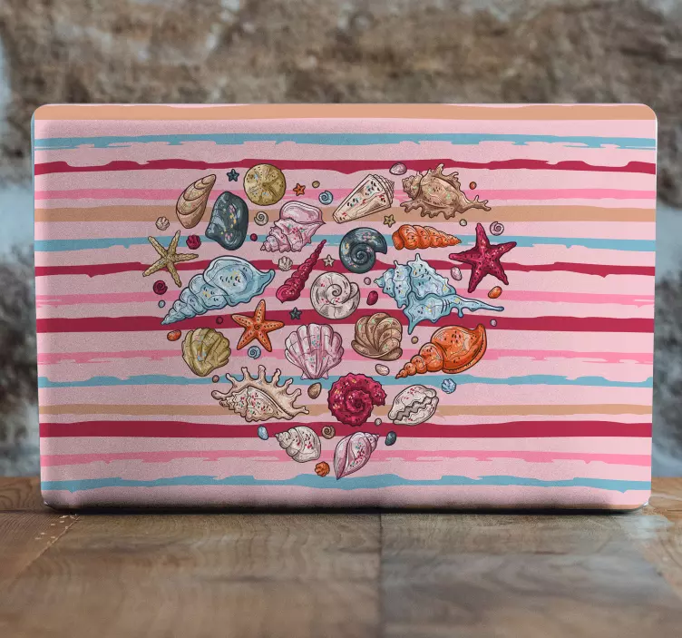 Tengeri szerelem laptop vinyl bőr matrica - TenStickers