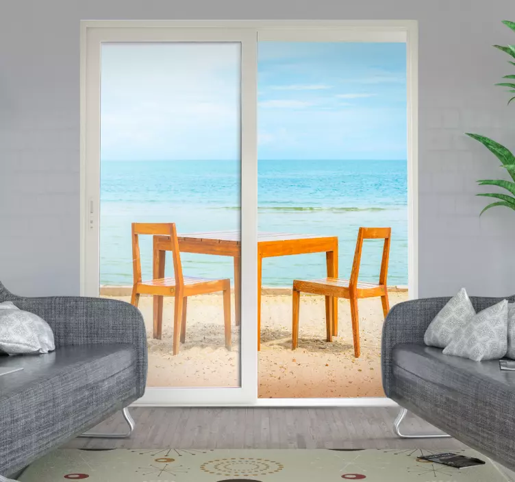 Terasz trükkös vizuális effektek matrica - TenStickers