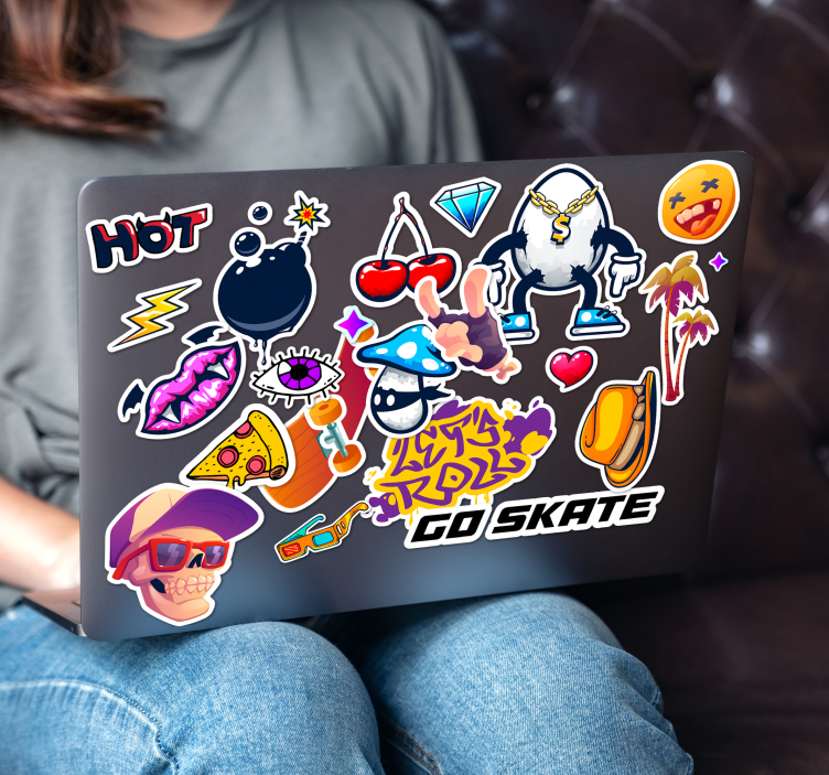 Tervez meg Laptop matrica - TenStickers