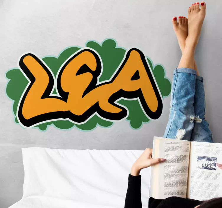 Testreszabható névművészet erdei állatok falmatrica - TenStickers