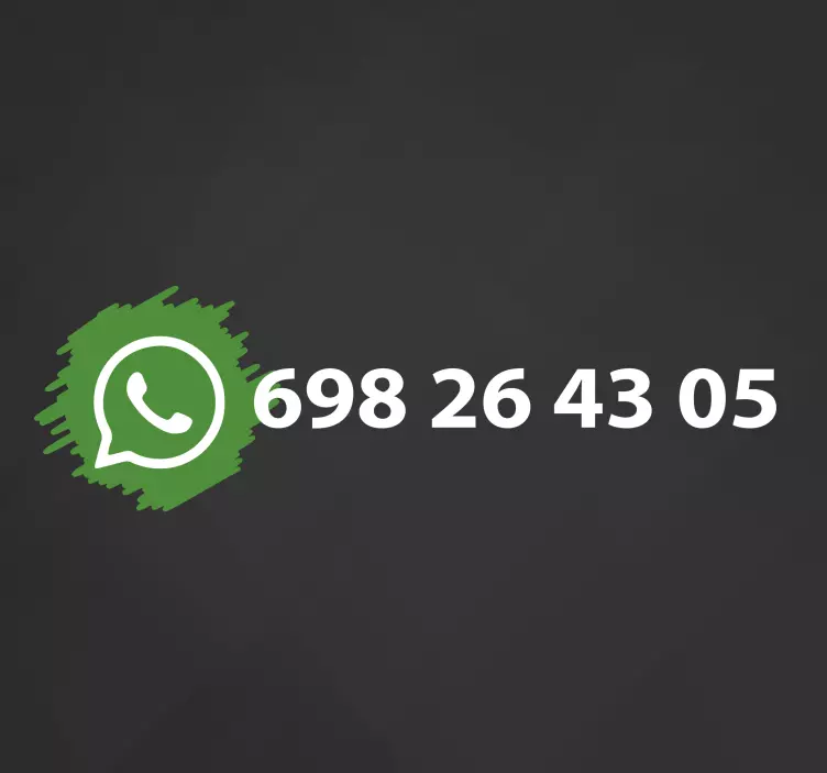 Testreszabható telefonszám matrica kirakatokra - TenStickers