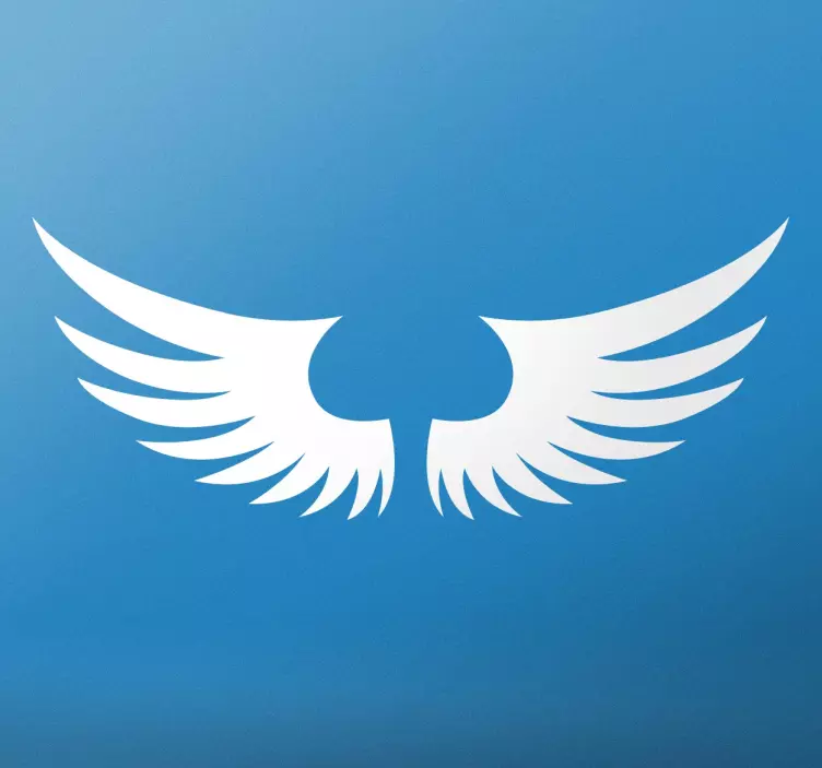 Tetoválás angyal szárnyak fal művészeti ragasztó - TenStickers