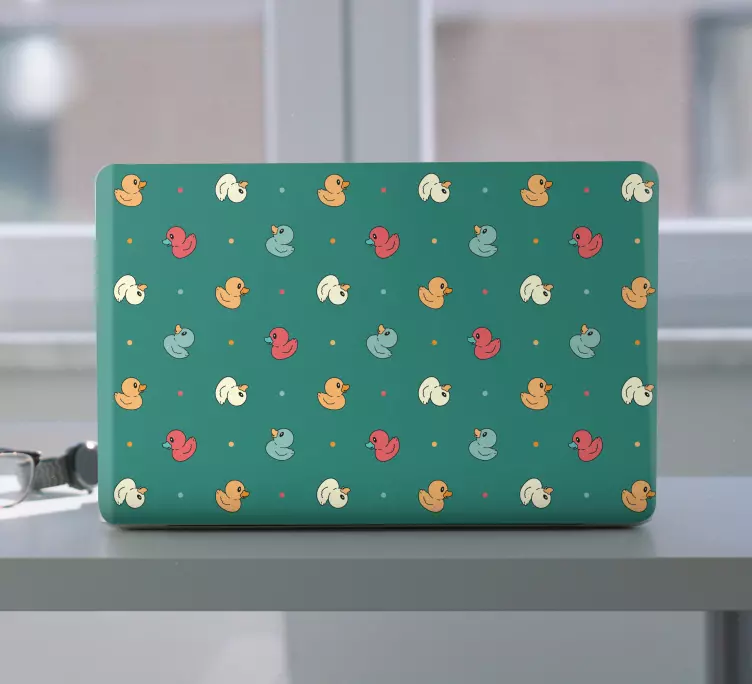 Többszínű gumikacsa laptop bőr - TenStickers