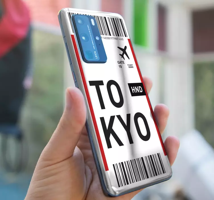 Tokiói jegyelrendezés matrica Huawei - TenStickers