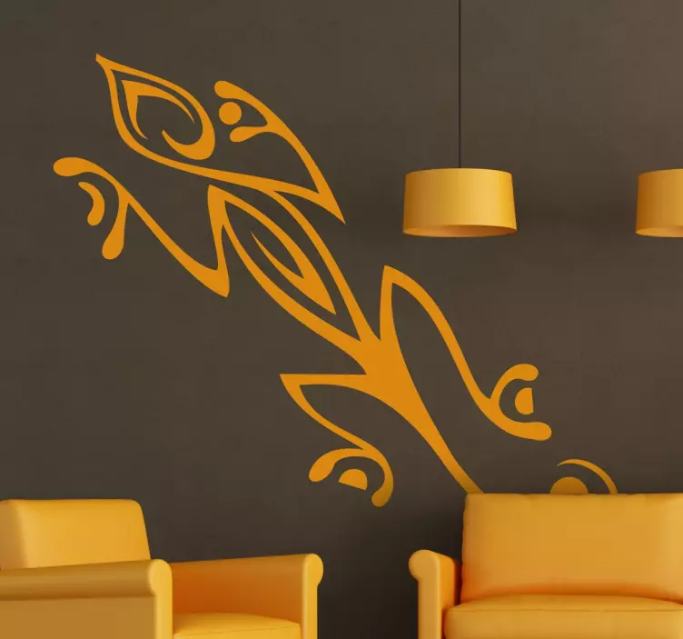 Törzsi stílusú gyík matrica otthoni fal matrica - TenStickers