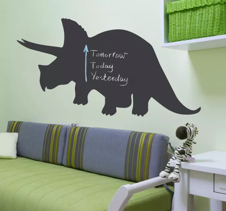 Triceratops dinoszaurusz tábla matrica - TenStickers