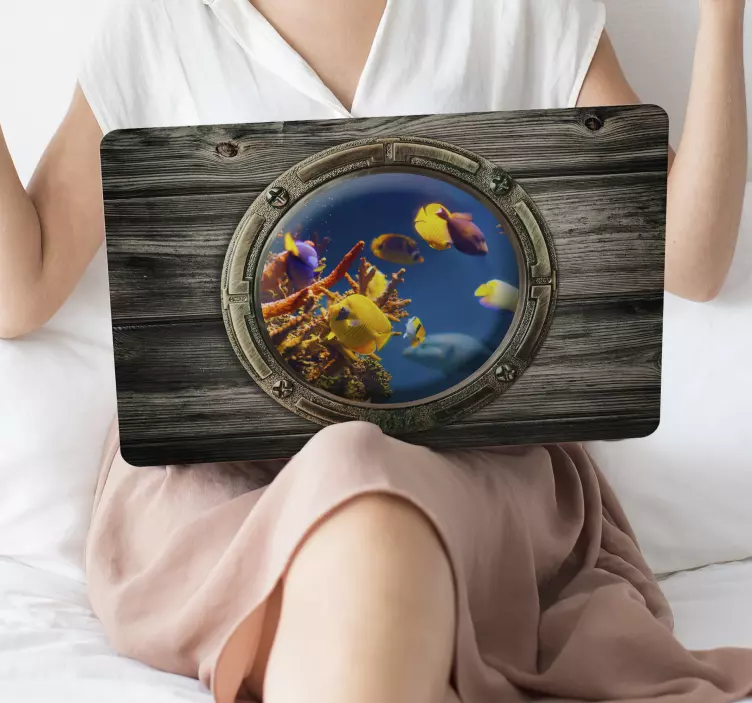 Trópusi hal laptop matrica - TenStickers