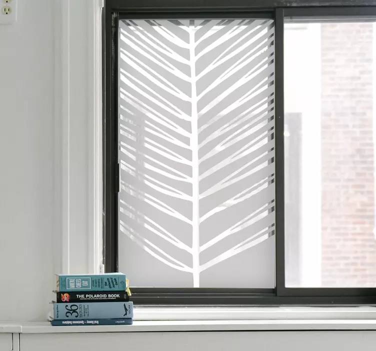 Trópusi levél ablak matrica - TenStickers