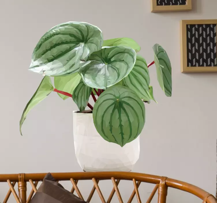 Trópusi növény fal matrica - TenStickers