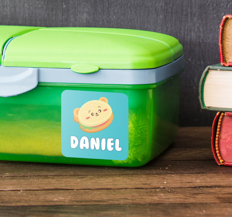 Tupper névtábla testreszabható matrica - TenStickers