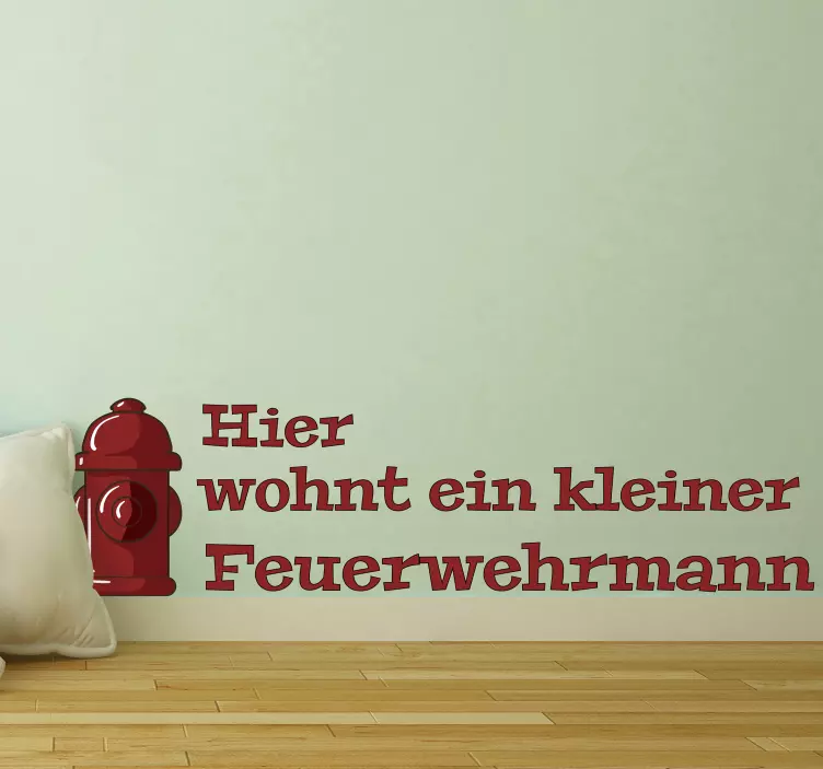 Tűzcsap dekoráció erdei állatok falmatrica - TenStickers