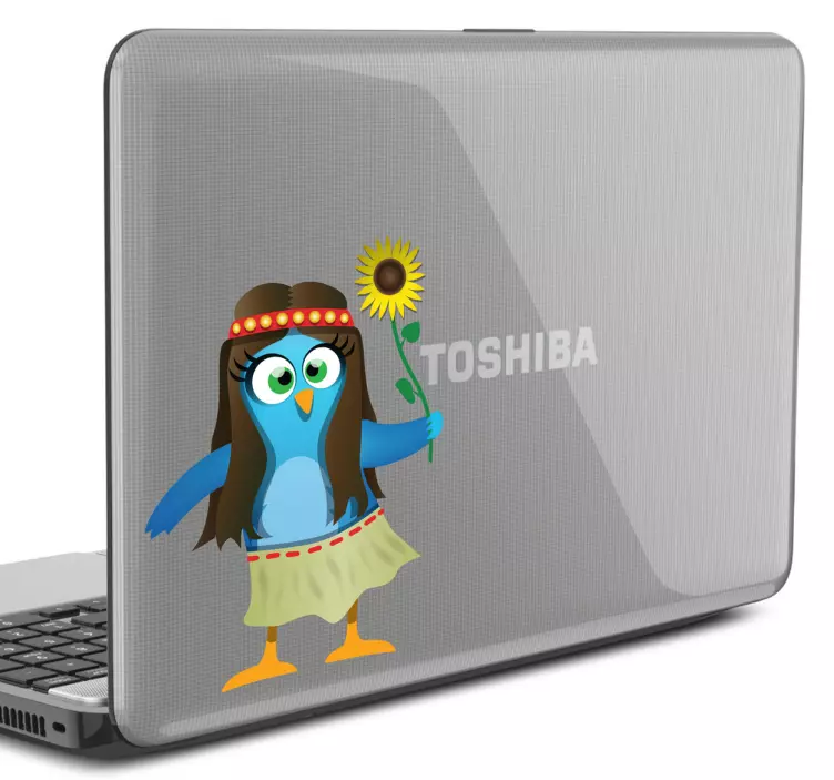 Twitter hippi madár laptop matrica - TenStickers