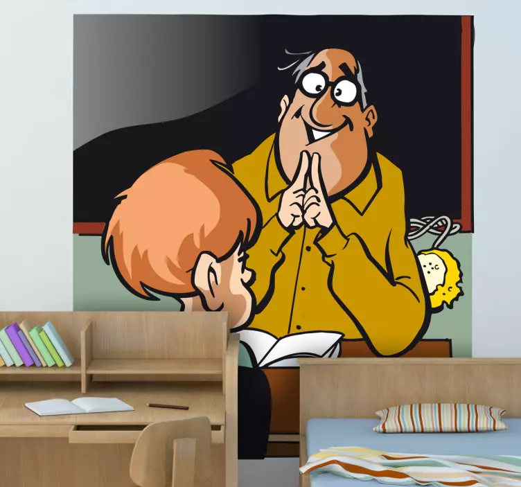 ügyeletes tanár matrica gyerekeknek - TenStickers