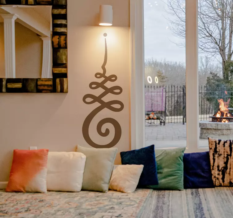 Unalome szimbólum tapéta matrica - TenStickers