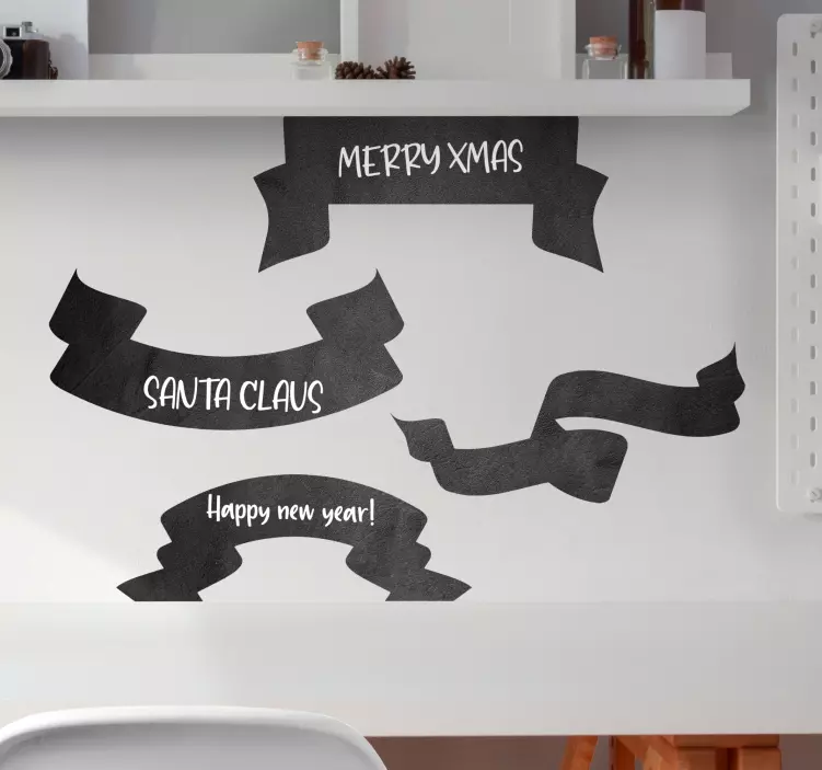 Ünnepi banner készlet matrica tábla - TenStickers