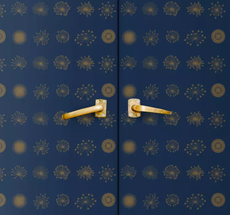 ünnepi geometrikus minták matrica ajtók - TenStickers