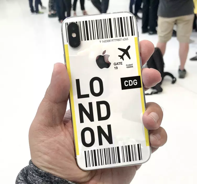 Londoni jegystílus Matrica Iphone - TenStickers